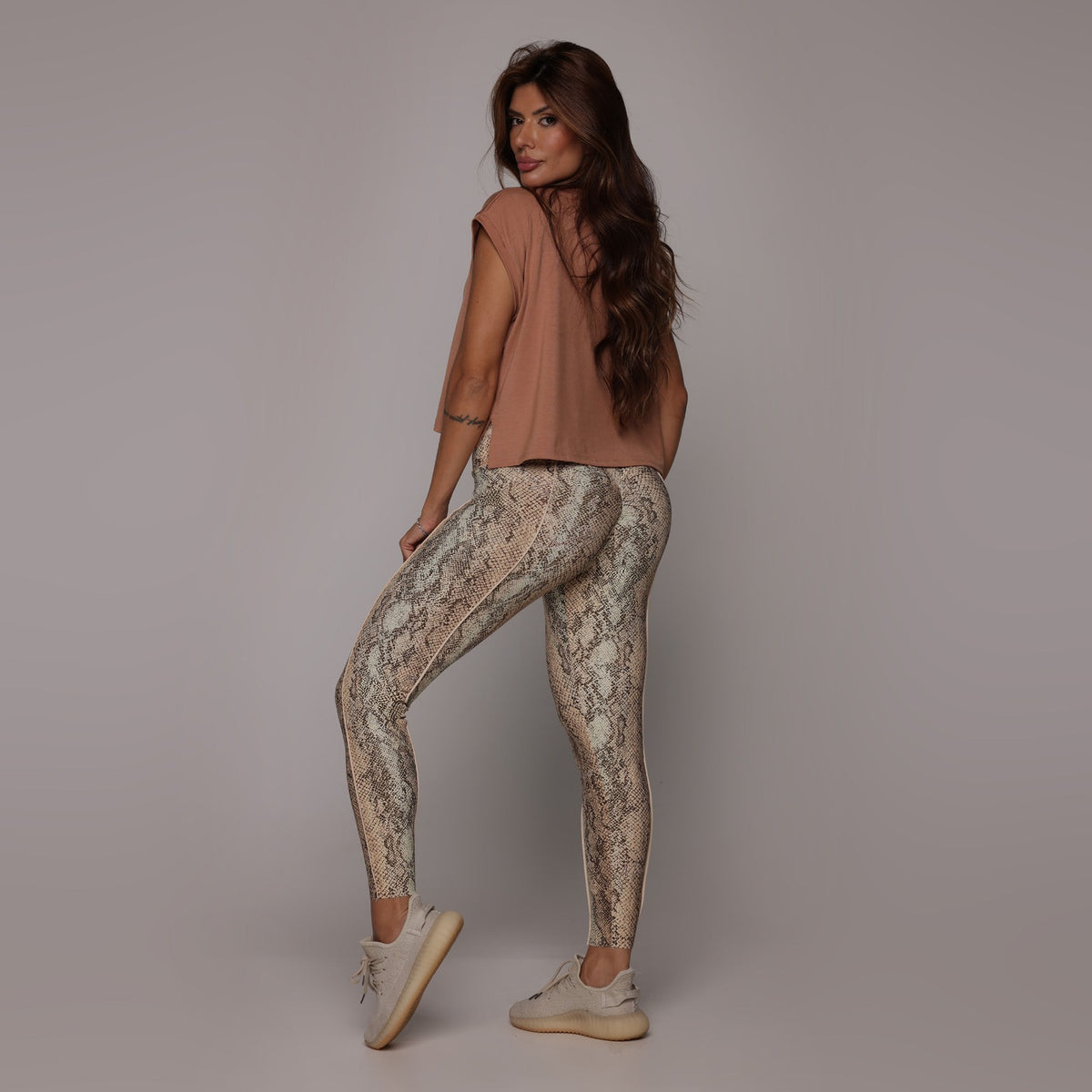 Cropped tank top cinnamon