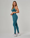 Set top and legging petroleum blue