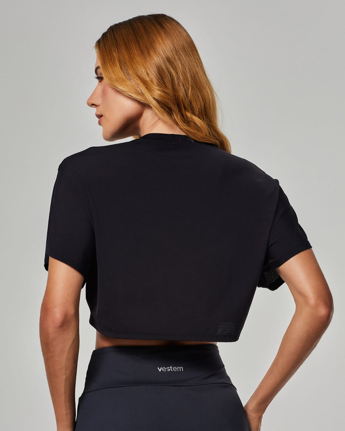 Crop shirt black