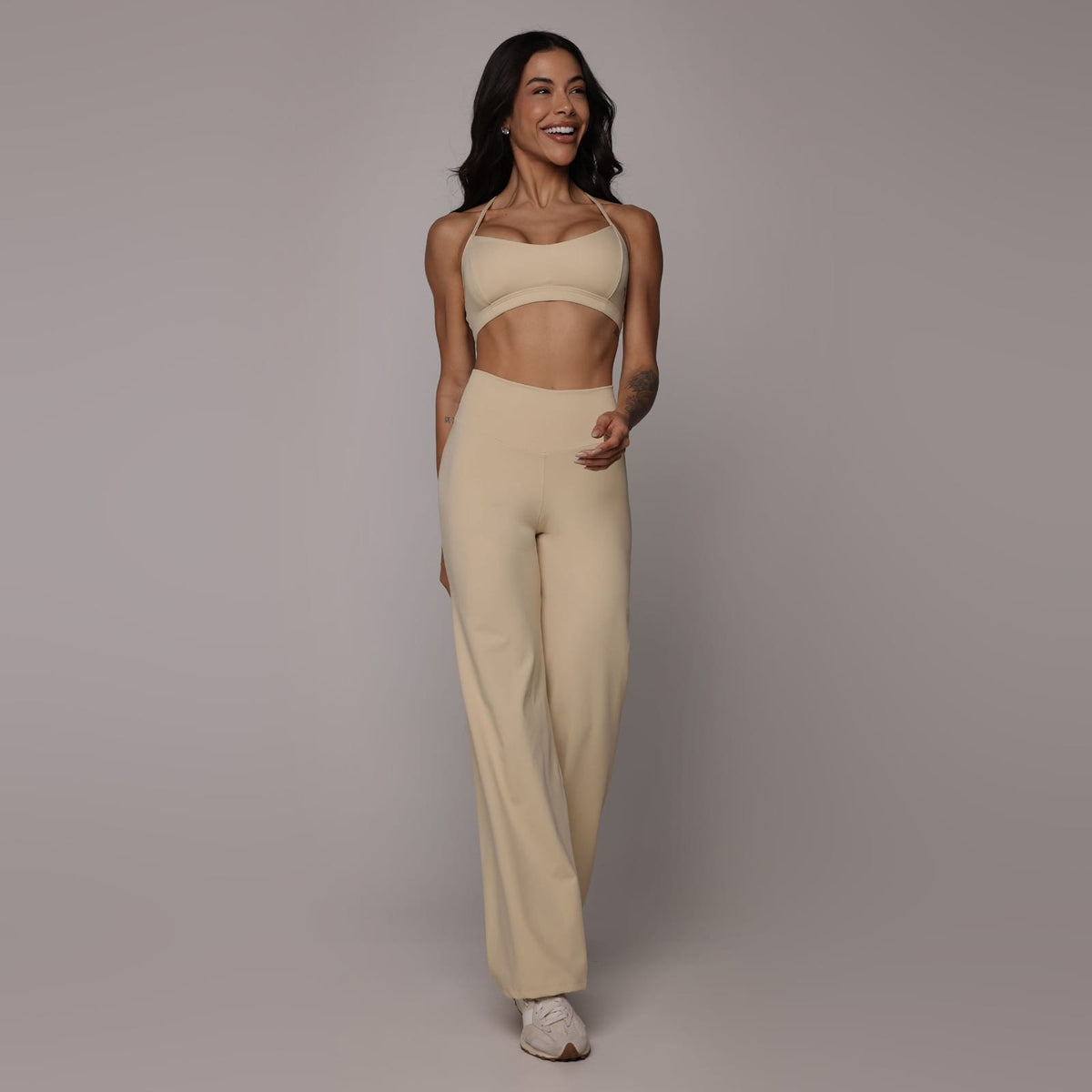Wide flare legging vanilla