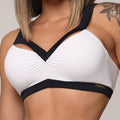 Crop top black on white