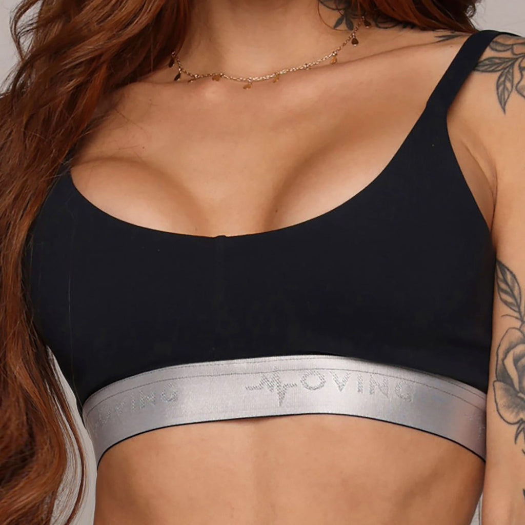 Crop top black / grey