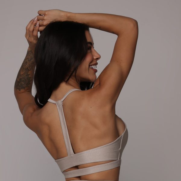 Crop top glossy chantilly
