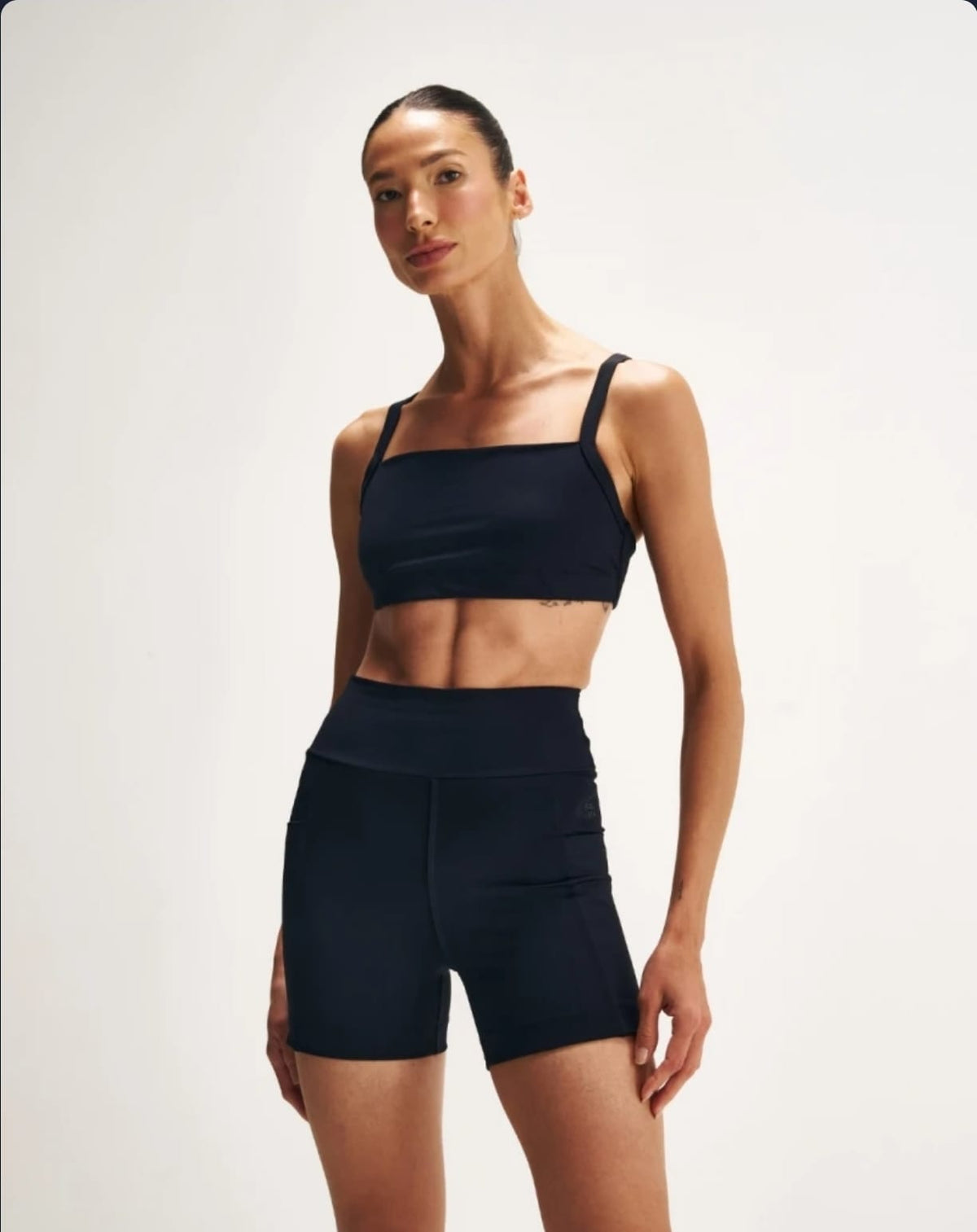 Biker short with pockets black