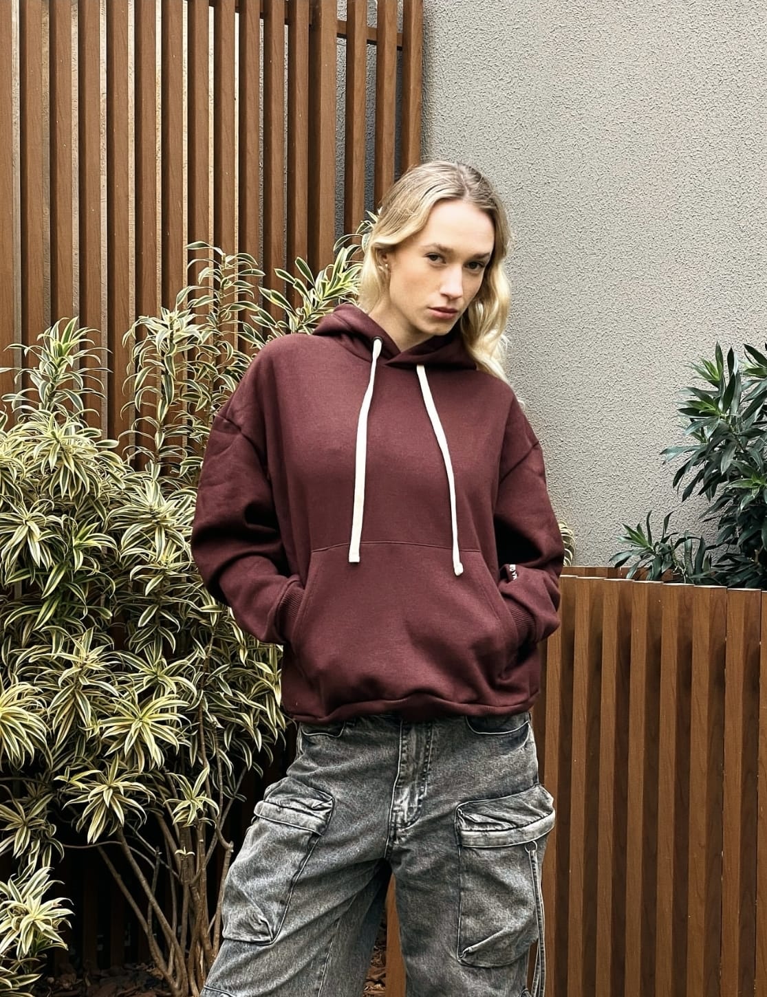 Oversized hoodie brown (unisex)