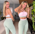 Set top and legging pistachio /bubble