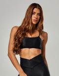 Crop top glossy black