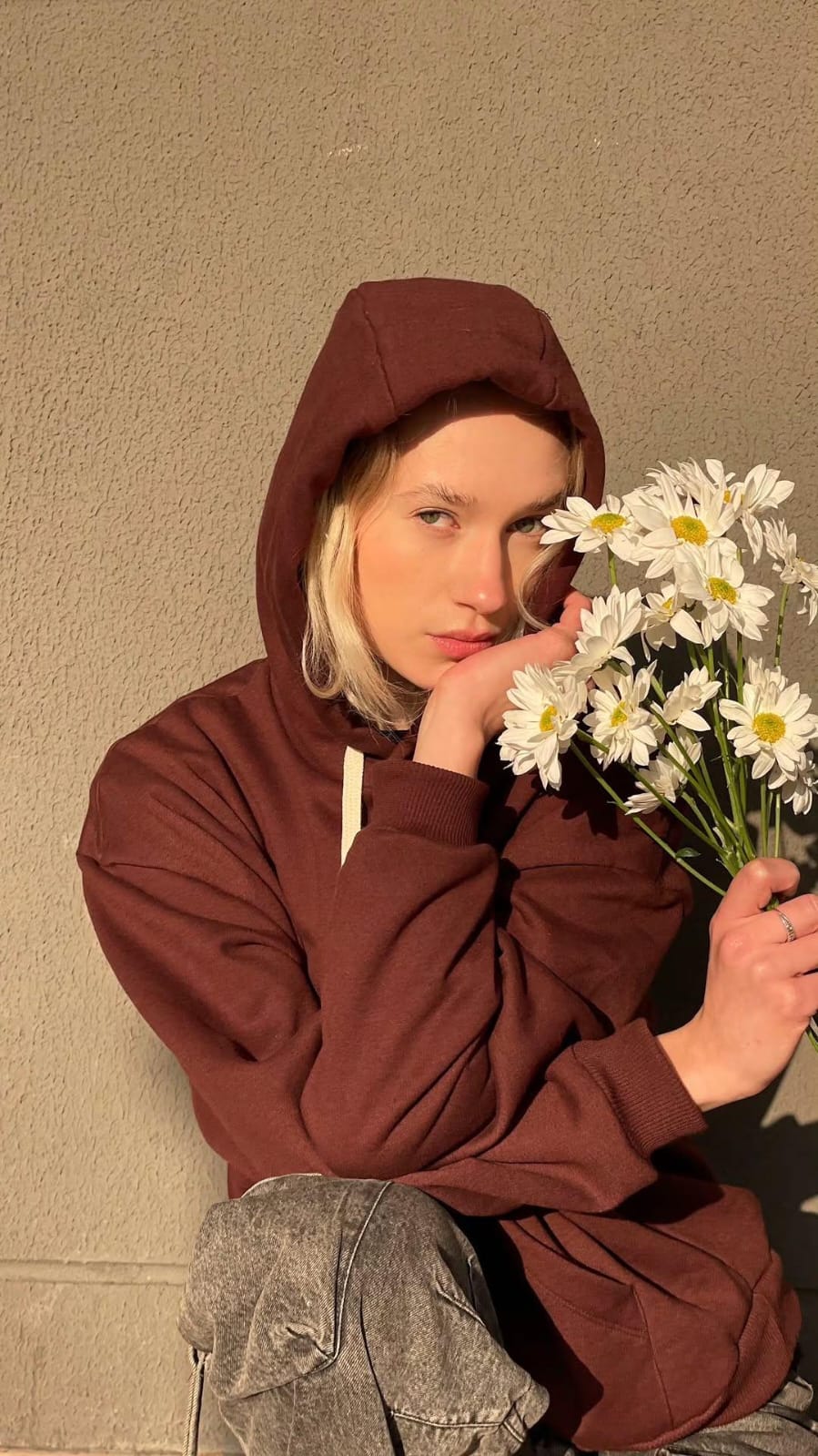 Oversized hoodie brown (unisex)