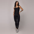 Jumpsuit glossy black