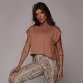 Cropped tank top cinnamon