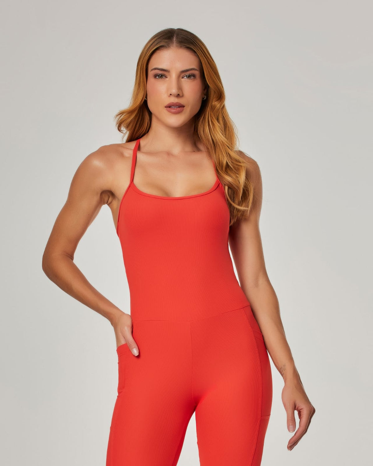 Jumpsuit coral