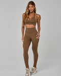 Set top and legging chestnut