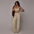 Wide flare legging vanilla