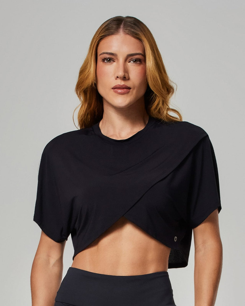 Crop shirt black