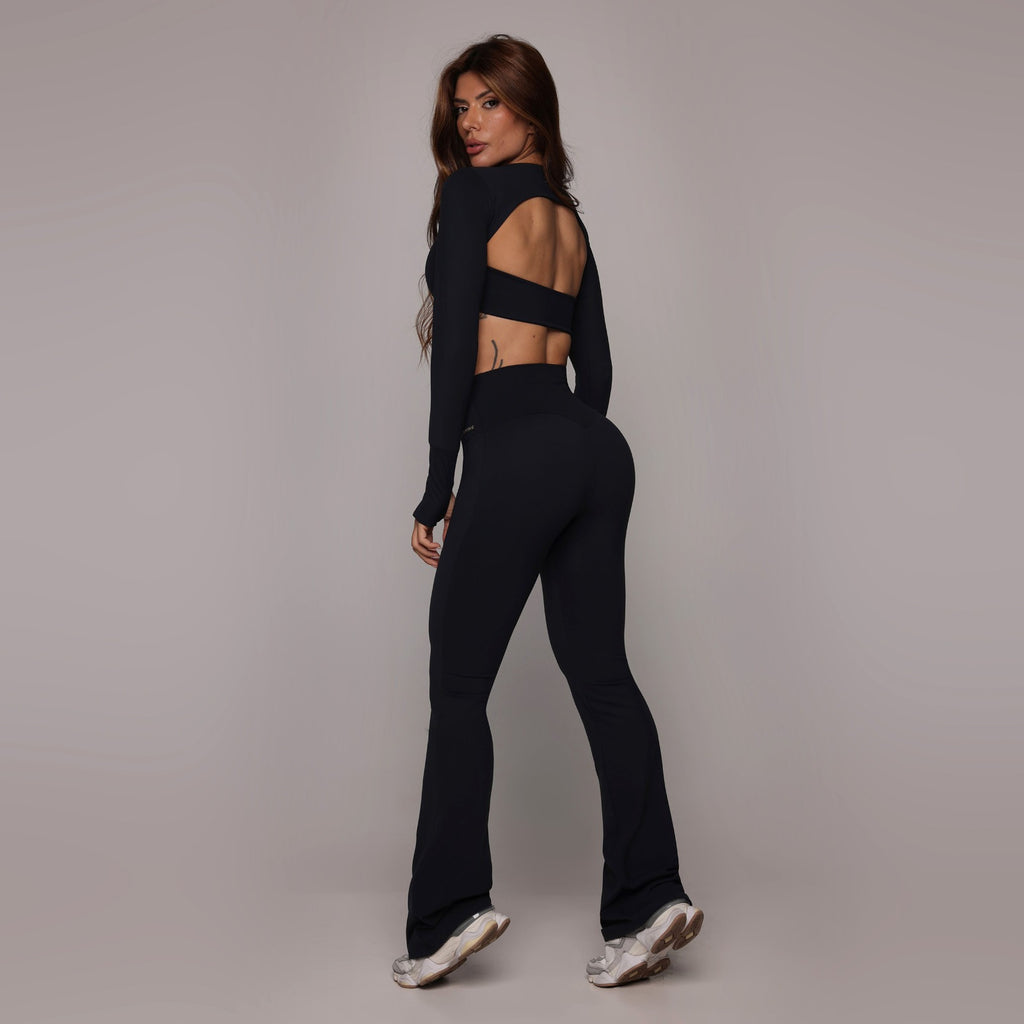 Flare legging black