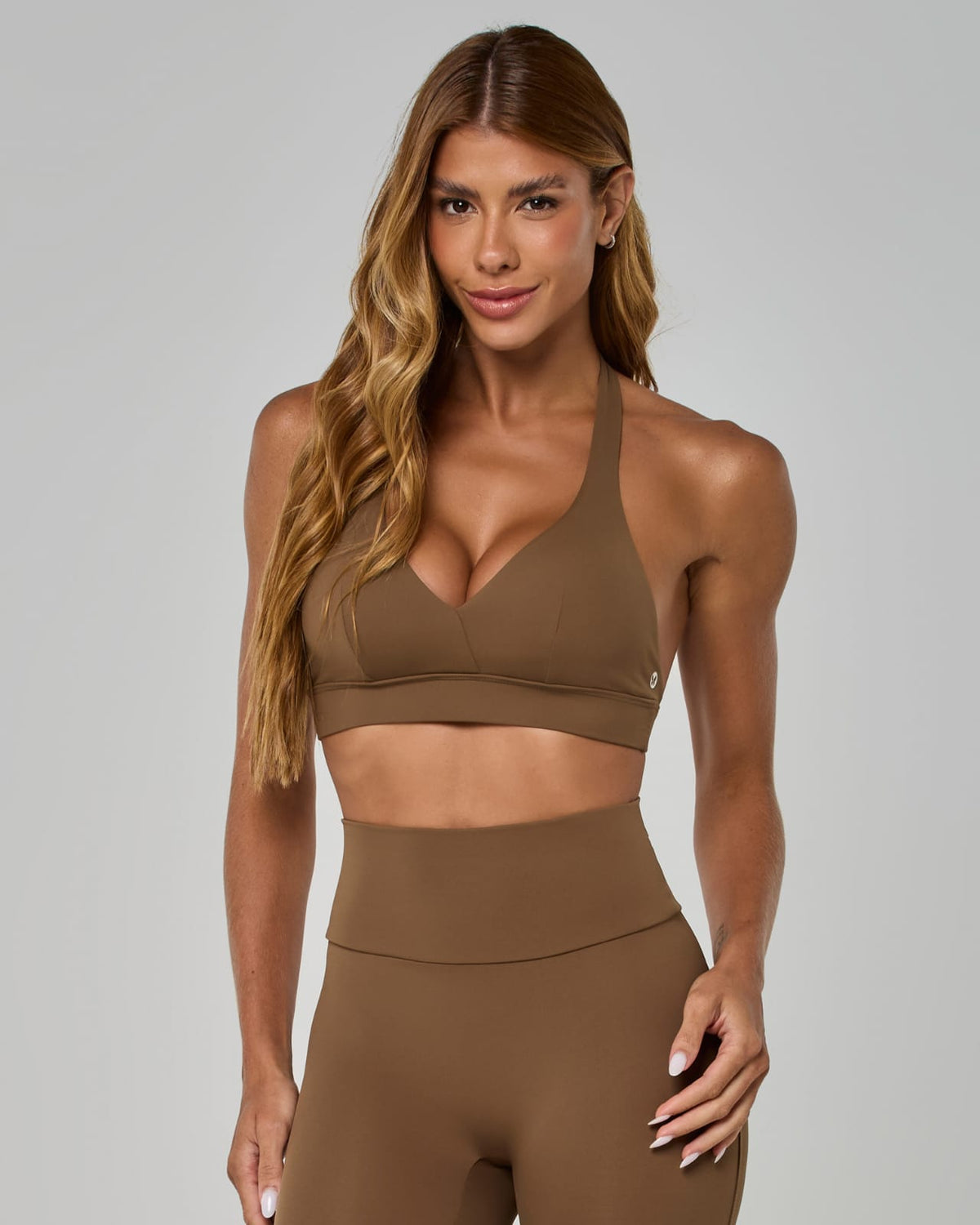 Set top and legging chestnut