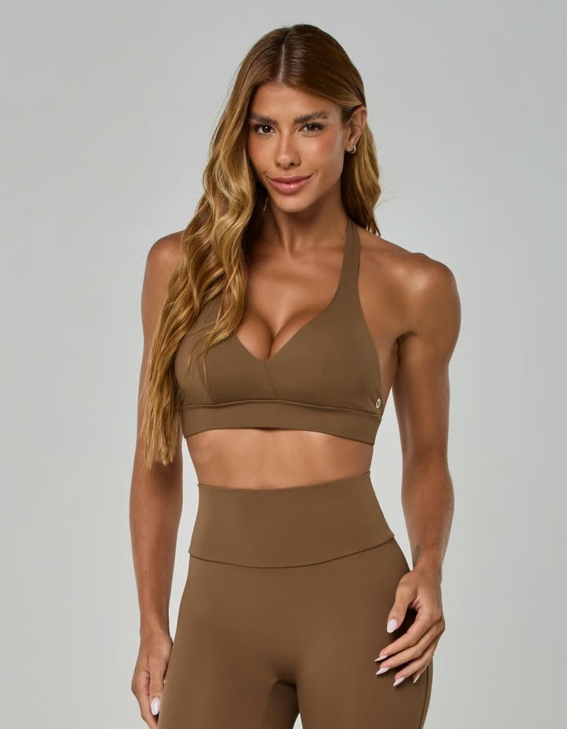 Crop top chestnut