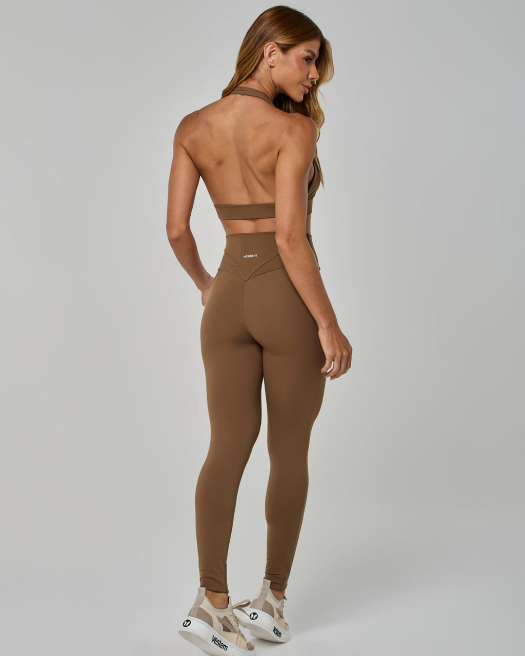 Set top and legging chestnut